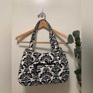 Black and White Vera Bradley Over the Shoulder Multi Compartment Bag